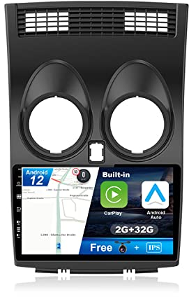 JOYX Android 12 Autoradio mit IPS 2.5D Passt für Nissan Qashqai J10 (2006-2015) - 2G+32G - Rückfahrkamera KOSTENLOS - 9 Zoll 2 Din - Unterstützen DAB Lenkradsteuerung 4G WiFi Bluetooth Carplay Google