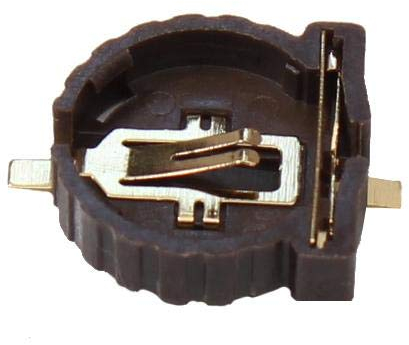 3X Batteriehalter Halter liegend Gold Knopfzelle CR1216 CR1220 SMD Montage