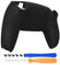 eXtremeRate Rückseite Abdeckung Kompatibel mit ps5 Controller, Hülle Case Gehäuse Ersatz Schale Abdeckung für ps5 Controller Zubehör (Schwarz)