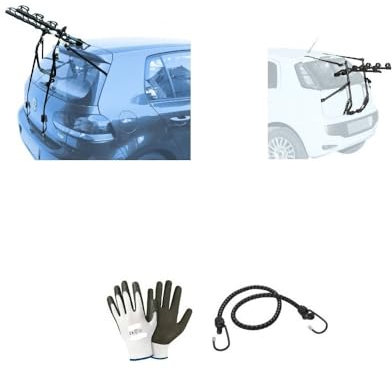 Kompatibel mit Ford Tourneo Connect 7 (13-18) Fahrradträger hinten für 3 Fahrräder aus Stahl mit Einstellungen von Riemen und Schnallen