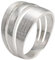 SILBERMOOS Damen Ring Fächerring Fächer Motiv breit matt glänzend Sterling Silber 925, Größe:60