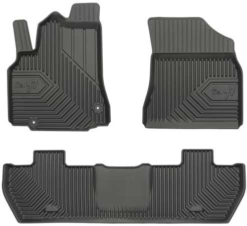 MOTOS Gummimatten Auto Fussmatte passend für Citroen Berlingo II 2008-2018 Verbessern Sie Ihren Reisekomfort mit Antirutschmatte Auto No.77 - Allwetter fußmatten Auto, Schutz vor Verschmutzung
