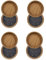 Filzbodenuntersetzer/Rollen – schützen Sie Ihre Holz-Laminat-, Holz-, Fliesen- und Linolböden vor Kratzern (8 x helles Holz, groß, 60 mm)