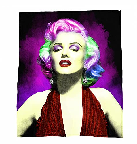 Marilyn Monroe Überwurfdecke aus Fleece, mehrfarbig