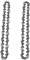 2PCs Chainsaw Chain Alloy Steel 3/8in Pitch 40 62DL Saw Cutting Blade Wood Cutting Saw Chain for Tree Branch Logging Trimming(10in 40 Drive Links)