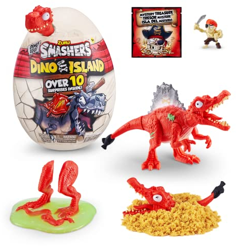 Smashers Dino Island Nano Ei mit Dinosaurier Spinosaurus und über 10 Überraschungen!