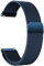 14mm Edelstahl Mesh Uhrenarmband Metall Ersatz Armband Magnetverschluss Smartwatch Mesh Uhrenarmbänder mit Schnellverschluss Watch Uhren Ersatzband Für Damen Herren (Blue)