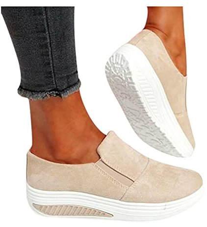riou Zapatillas Deportivas para Mujer Lona Merceditas Zapatos para Correr para Niña Mujeres Transpirable Comodas Zapatos Casual Aire Libre y Deportes Calzado Ejercicio De Ocio