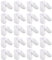 Slippées jetables, 20 paires Panneuses d'hôtel en peluche pour femmes et hommes (taille 37-42, blanc) dans les chaussures pour enfants