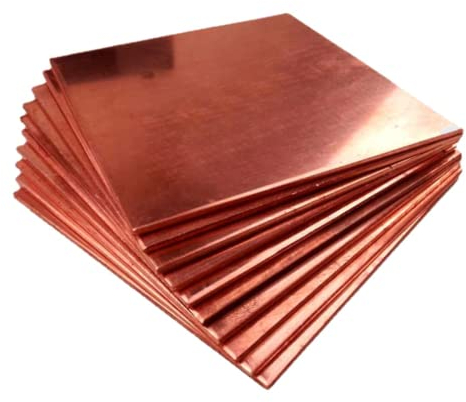 Placa de cobre T2 placa de cobre placa de Metal de cobre rojo hoja de cobre puro hoja de cobre bricolado espesor 0,5mm 0. 6MM 0. 8MM 1MM 1,2 MM 1,5mm 2MM 2,5mm 3mm-5mm (3mm*60mm*100mm)