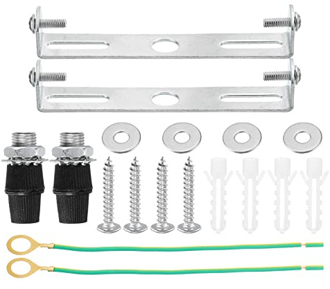 sourcing map Ceiling Light Plate 97x18x16mm Lighting Fixture Mounting Bracket for Home Office Chandelier, 2 Set
