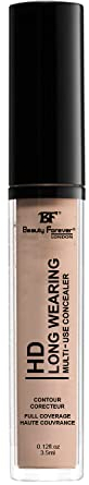 Beauty Forever HD Long Wearing Multi-use Concealer, Emollient Rich Formula, Creamy Blend-able Formula, 3.5ml (01 IVORY)