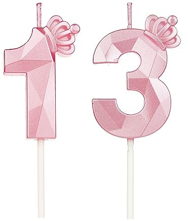 DTXLX Velas de cumpleaños con números 18 con corona, para tartas, decoración de cumpleaños, velas de cumpleaños para niños, para fiestas, bodas, fiestas de empresa, aniversarios