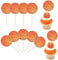36Pcs Basketball Cupcake Toppers Star Sports Ball Cupcake Picks Decorations for Basketball Sports Players Theme Baby Shower Birthday Party Cake Decorations Supplies