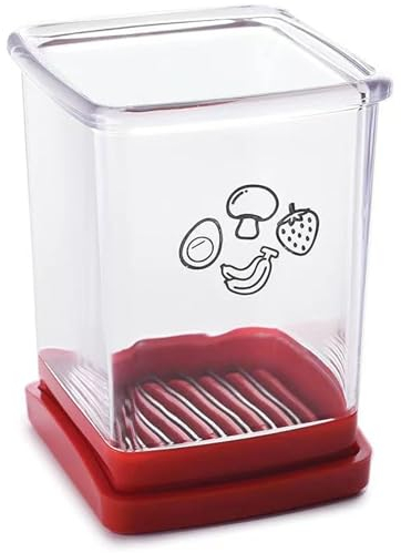 Fruit and Vegetable Speed Slicer, Cup Slicer with Push Plate Portable Veg Cutter Stainless Steel Fruit Slicer Egg Slicer Kitchen Slicing Tool for Potato Tomato Onion