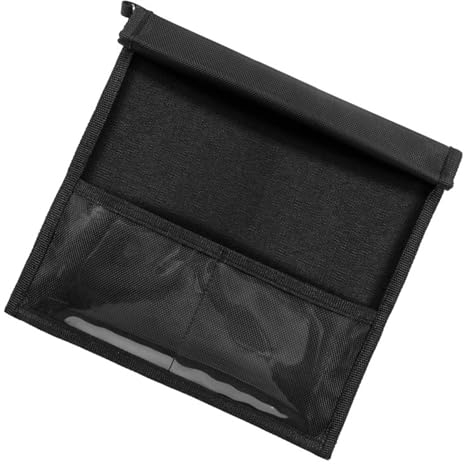 HQWCFF Faraday-Tasche, schwarze Faraday-Tasche für Laptop und Tablets, Signal-Störsender, Faraday-Taschen für Handys, Faraday-Taschen EMP-sicher (Farbe: Schwarz, Größe: 25 x 28 cm)