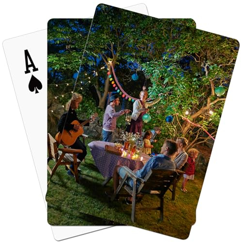 BeNsil Personalisierte Spielkarten – Personalisieren Sie Spielkarten mit Partyfotos, wasserfesten Foto-Spielkarten aus Kunststoff, Hochzeiten und mehr