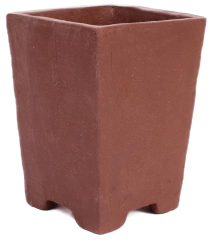 generisch Bonsai - Kaskadenschale 10.5 x 10.5 x 14.5 cm unglasiert braun 50200