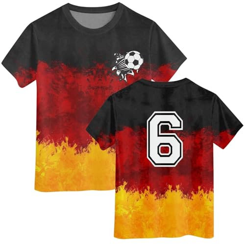 Deutschland Em Sale Tshirt Kinder 2024 Em Fussball Trikot Mit Number Kurzarm Baumwolle Sport Mädchen Germany Flagge Fanshirt Fanartikel Fußball Heimtrikot Auswärtstrikot Trikot Neuer Blitzangebote