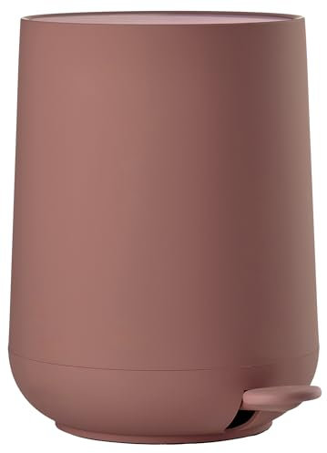 Zone Denmark Nova Mülleimer fürs Bad, Kosmetikeimer, Abfalleimer fürs Badezimmer, Durchm. 23 cm, Höhe 29 cm, Fassungsvermögen 5 Liter, Peach Red