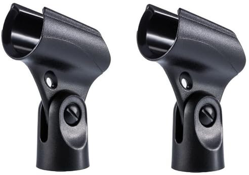 Generic A25D Microphone Clips Clamp Holder Replacement for Shure BETA 58A Vocal Microphone, 2 Pack