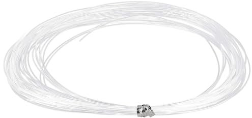 Alambre invisible para colgar cuadros de 40 m, cuerda transparente para colgar cuadros soporta hasta 60 libras, alambre invisible transparente fuerte para marco de fotos, cadena de luz, decoración de