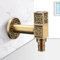 Gold Wandmontierte Waschmaschinenarmatur für Waschbecken und Garten im Freien, antikes Bibcock-Design mit kleinen Waschbeckenarmaturen