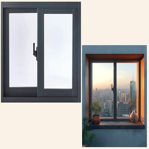 Kellerfenster Abschließbare Schiebefenster zur Belüftung des Schlafzimmers, Rechteckiges Oberlichtfenster im Inneren mit Fliegengitter und Gehärtetem Glas, Hellschwarze Schuppenfenster(32x21 in (81x53