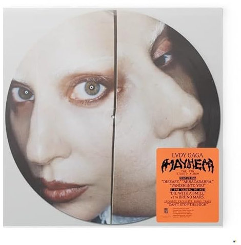 Lady Gaga, Neues Album 2025, MAYHEM, 162 Store Exclusive Picture Disc Vinyl + Exclusive Bonus Track (Die With A Smile (ft. Bruno Mars)