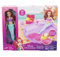 Coffret Aventures Ariel a la Plage - Poupee Princesse Sirene, Piscine Coquillage, Sable a Modeler, moules - Set Jeu Aquatique et Carte