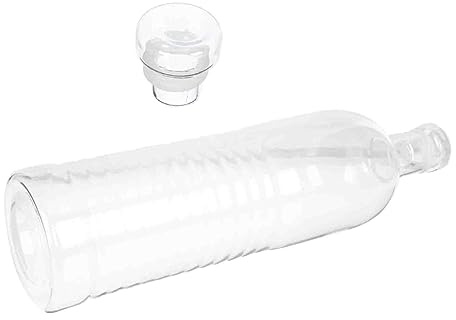 TOPPERFUN Bouteille Eau Verre Transparent Gobelet Isotherme pour Thé Lait Eau Jus de Fruits Usage Maison Bureau