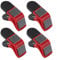 Jotekonoby Magnetic Paint Brush Holder Clips, Workshop Tool Set Paint Can Opener, for Home Improvement Builder DIY Projects 4 Pack Red
