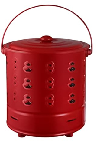 Feuertonne Trommel, Edelstahl Mülleimer mit Deckel, hitzebeständiger Brenner für den Außenbereich, bestes Hinterhof-Kaminzubehör, Landschaftsgärtner, , , Hof, Garten, Bauernhof