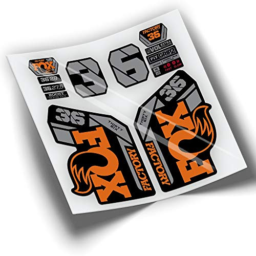 REF:VP326 Stickers compatible with FOX 36 KASHIMA 2021-2023 MTB fork, stickers, stickers, stickers, vinyls for mountain bikes. (BLACK FORK)