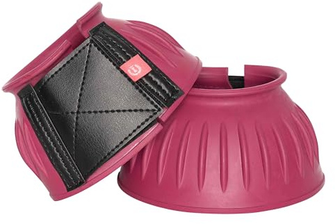 Imperial Riding Bells Hufglocken, Robuste Gummi-Bellboots, sicherer Klettverschluss, Stoßabsorbierend & wasserabweisend, Training & Ausritte, Klassisches Design & zuverlässiger Schutz, Pink, XL