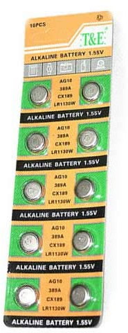 AG10 aka G10, LR54, LR1130, LR1131, L1131, SR1130,Alkaline Button Batteries by Sale2Save (10pcs)