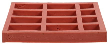 SHINEOFI Kleiner Silikon Ziegelform für Fondant und Beton Wiederverwendbare Miniatur Baustein Form Hochflexibel Realistische Details Vielseitig für Gips und Ton Bastelset für Modellbau