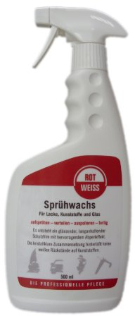 Rotweiss 1 Stück Sprühwachs 500ml Sprüh Versiegelung Auto Lack Detailing Wachs
