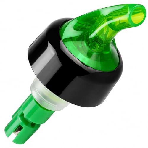 bar@drinkstuff Exacto Pourer Green 35ml - Set of 6 | Pours a 35ml Measure | Speed Pourer, Posi Pourer, Sure Shot Pourer, Sureshot Pourer, Spirit Pourer