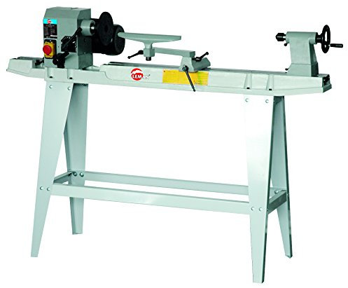 Leman TAB085 Tour à bois 850 mm avec piètement en Acier
