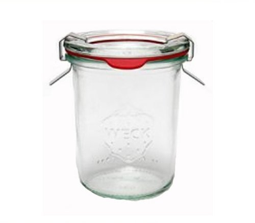 Weck Lot de 48 pots à confiture en verre avec joint en caoutchouc, clips et couvercle 160 ml