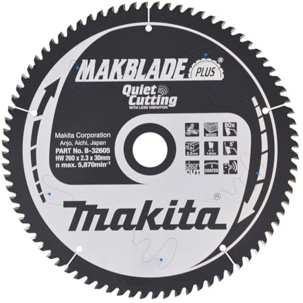 Makita Makblade+ Saegeblatt, 260 x 30 mm, 80Z, B-32605