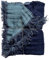 JOWOLLINA Doubleface Plaid Bettüberwurf Leinen Stonewashed (Jeans, 135 x 190 cm)