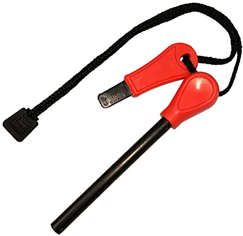 mumba® Magnesium Feuerstarter Anzünder orange Feuerstahl Zündstein Ferrocerium Outdoor