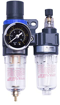 Separatore d'acqua e olio ad aria compressa, riduttore di pressione per compressore, filtro regolatore aria 1/4