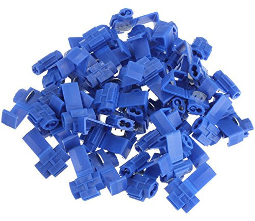 KINGDUO 50Pcs Scotch Lock Quick Splice 18-14 Awg Wire Connector Blue