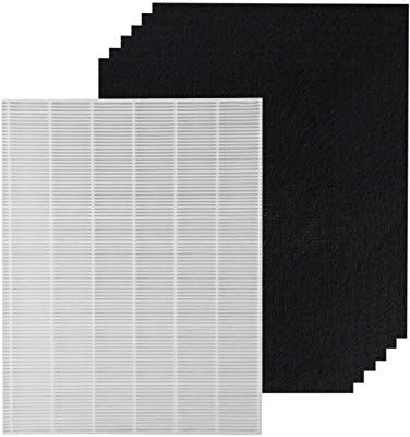 PUREBURG 115115 Replacement True HEPA Filter Compatible with Winix ZERO (AZBU330-HWB), P300 Air Purifiers Filter A,H13 Activated Carbon Pre-filters