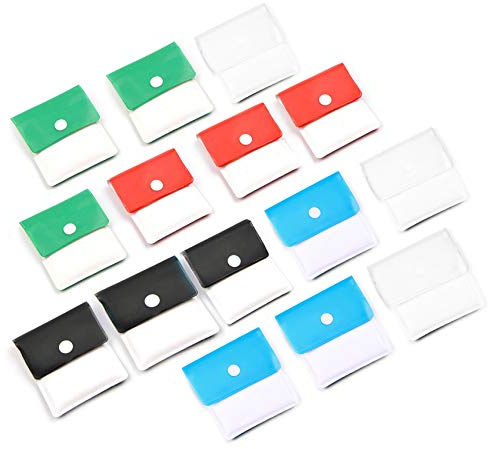 ANDERK 15 Pack Taschenascher-Portable-Zigaretten-Aschen-Pouch Compact Feuerbeständige PVC Geruchs- -Assorted Farben