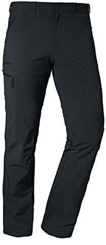Schöffel Herren Pants Koper1, robuste Hose mit 4-Wege-Stretch, elastische und wasserabweisende Wanderhose für Männer, black, 26