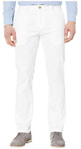 vineyard vines Men's Chino Breaker Pant with New Slim Fit Cut, White Cap, 33W x 32L